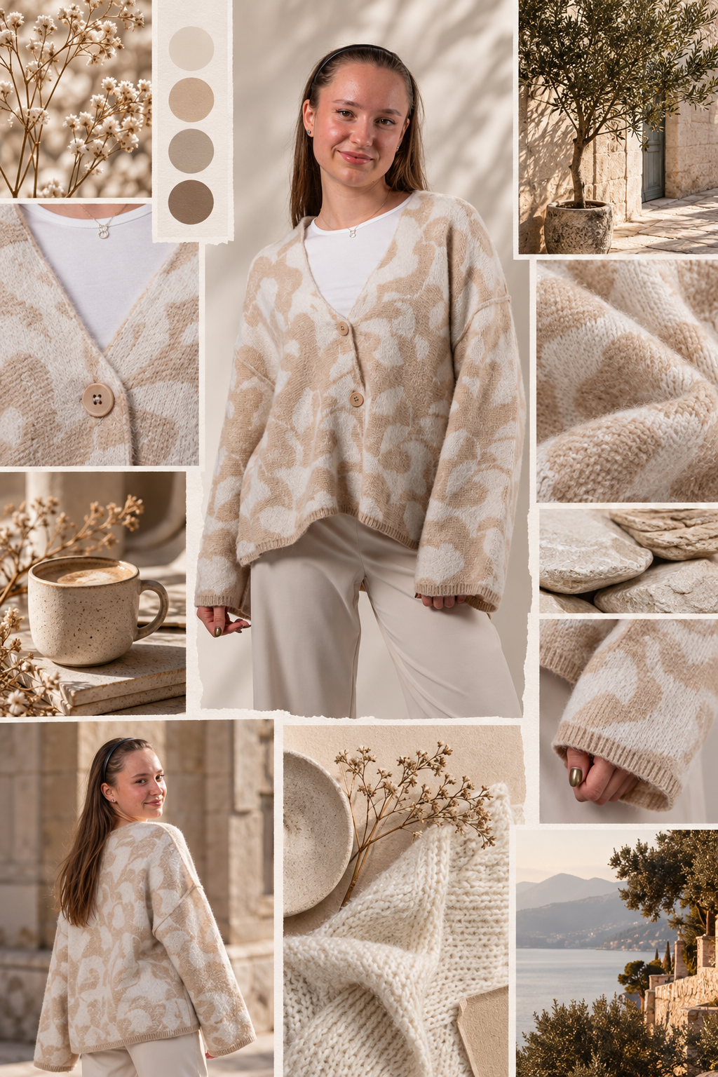 Moodboard - Inspiration für Jaquard-Jacke aus Wolle