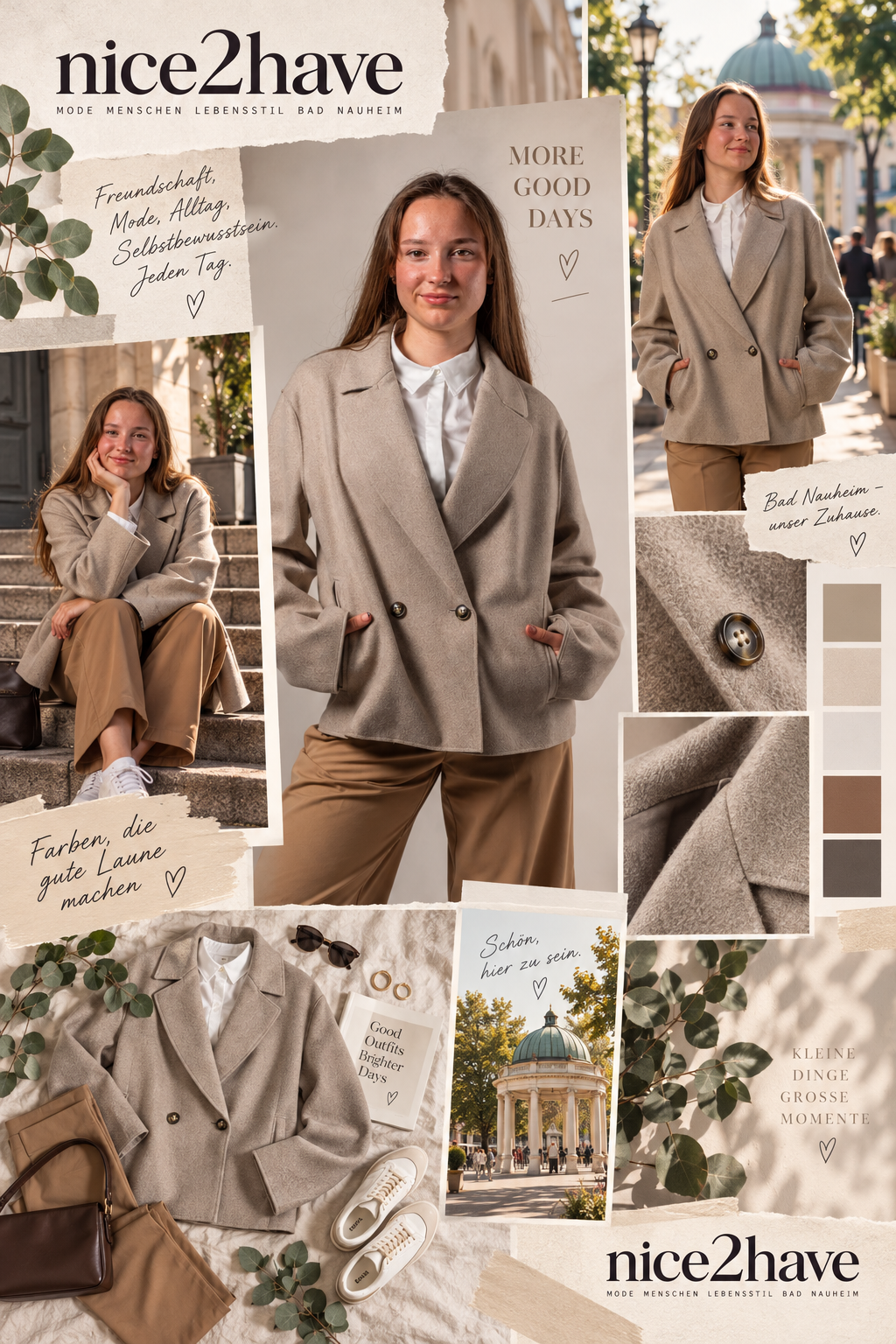 Moodboard - Inspiration für Wolljacke leicht ausgestellt