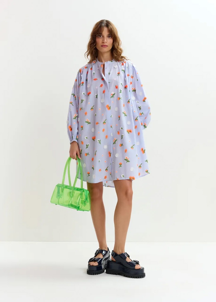 [JALEN_PR-XS] Hemdblusenkleid bestickt (XS)