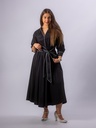 Maxikleid beige+schwarz
