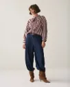 Blockstreifen Bluse mit Schluppe relaxed fit