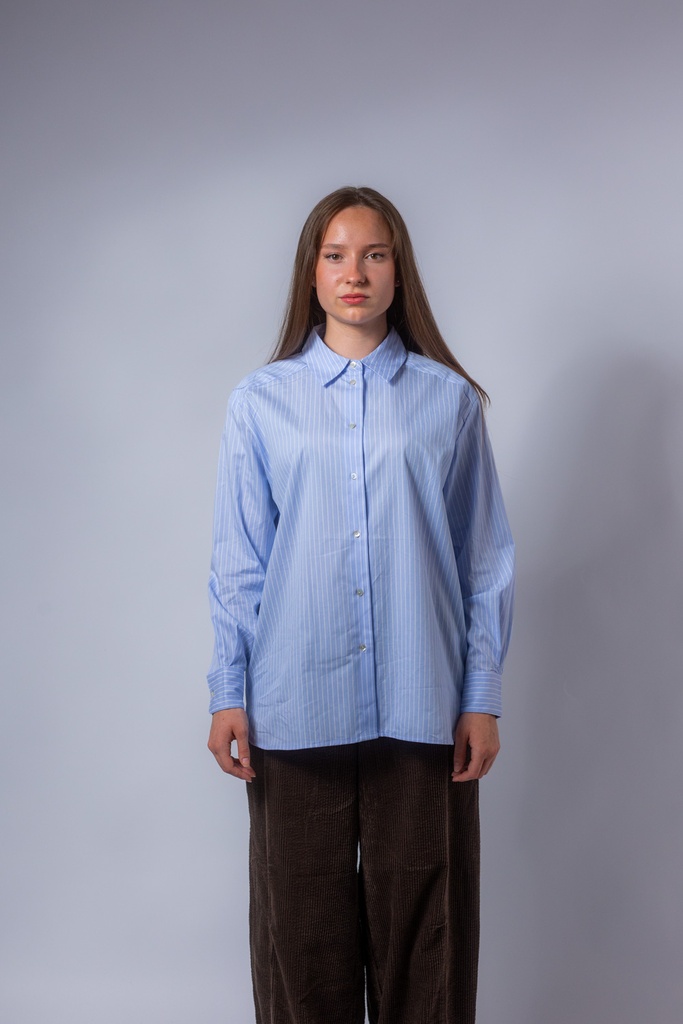 [P3521_P50431_GS-34] Bluse Oversized gestreift (34)