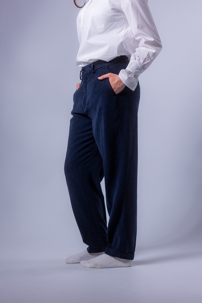 [P3510_4PNT3L523_BL-34] Chino aus Winterbaumwolle (34)