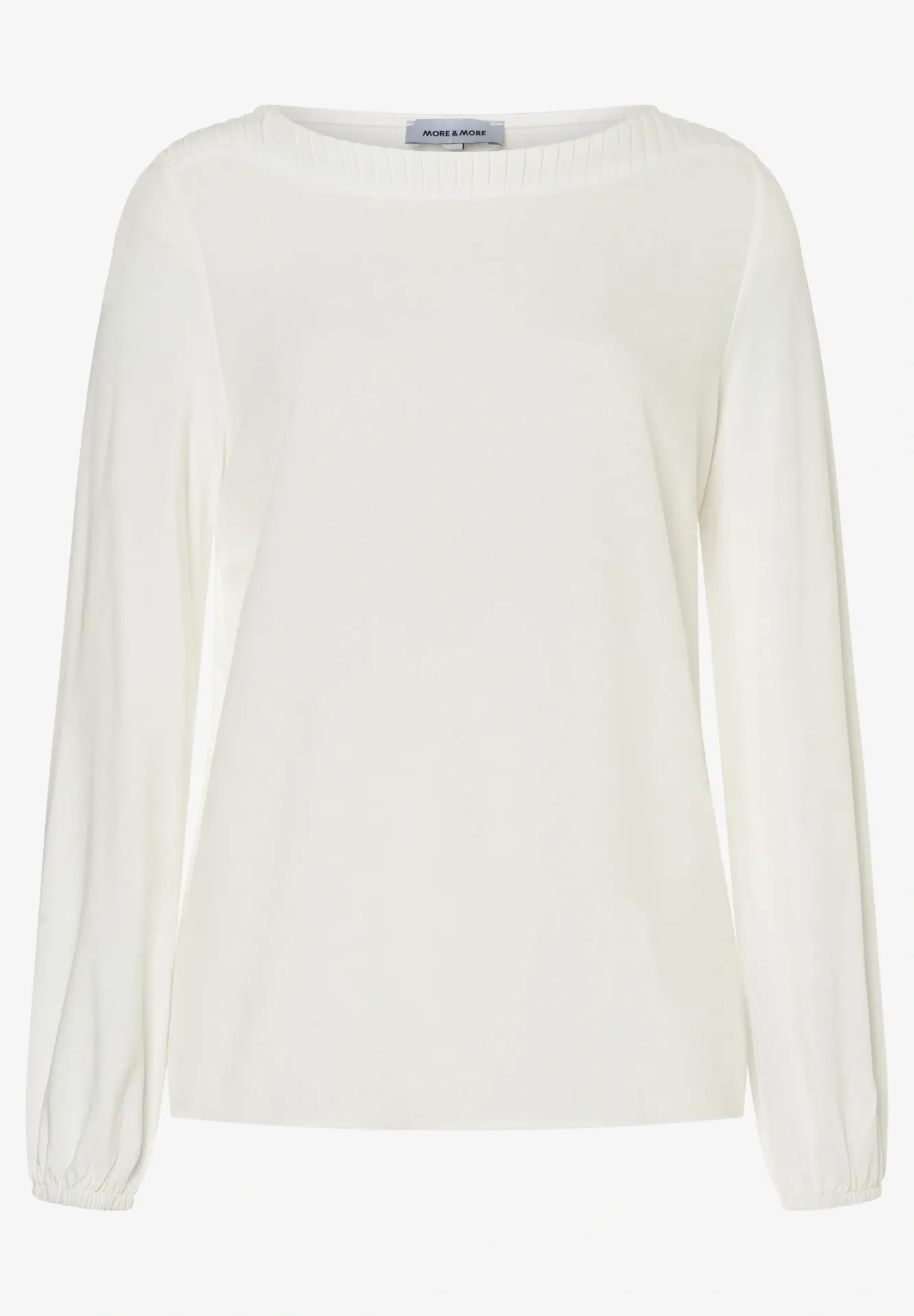 NOS-Blusenshirt in Materialmix