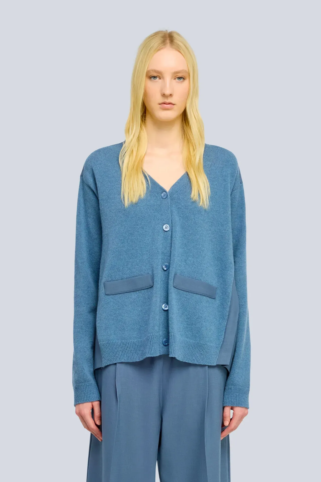 Cardigan Peggy mit Plisseefalten