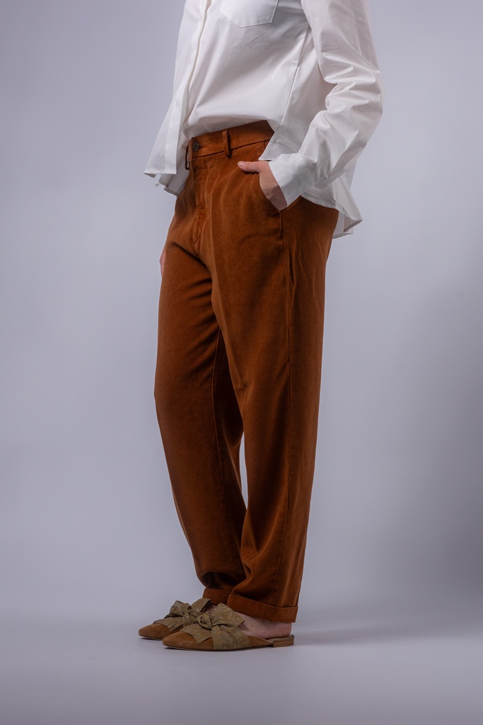 [P3544_3L523_BN-34] Moderne verkürzte Chino- Hose (34)