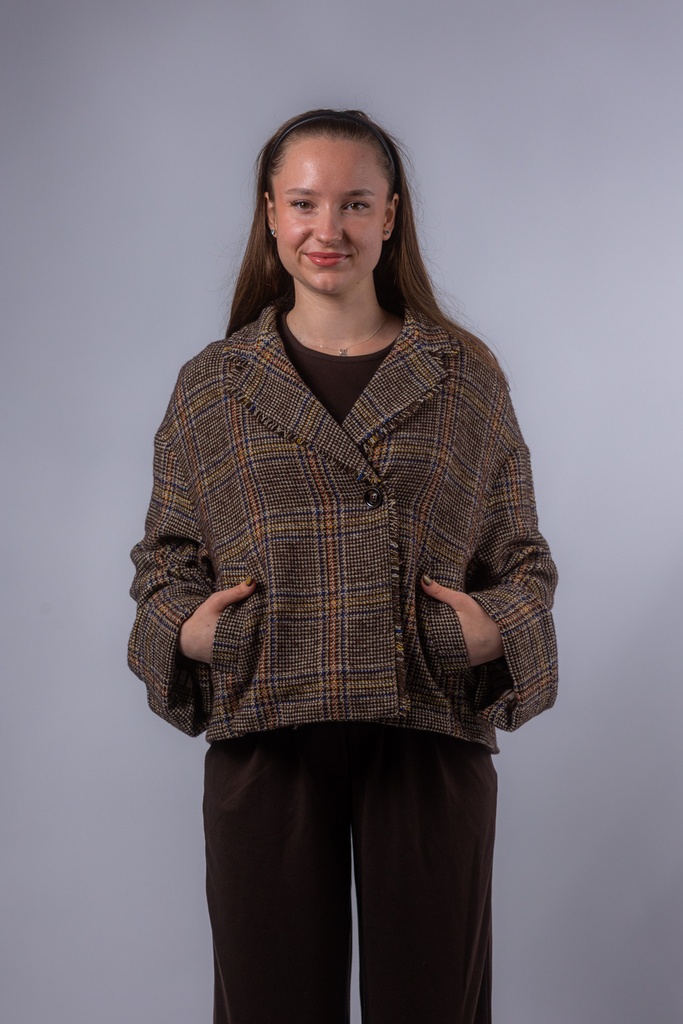 Blazer mit Glencheck Webmuster