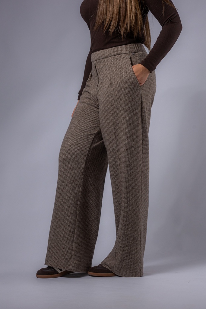 [P3577_63086_BN-34] Karo-Flanellhose FRANCIS (Braun, 34)