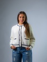 Strickjacke, ecru