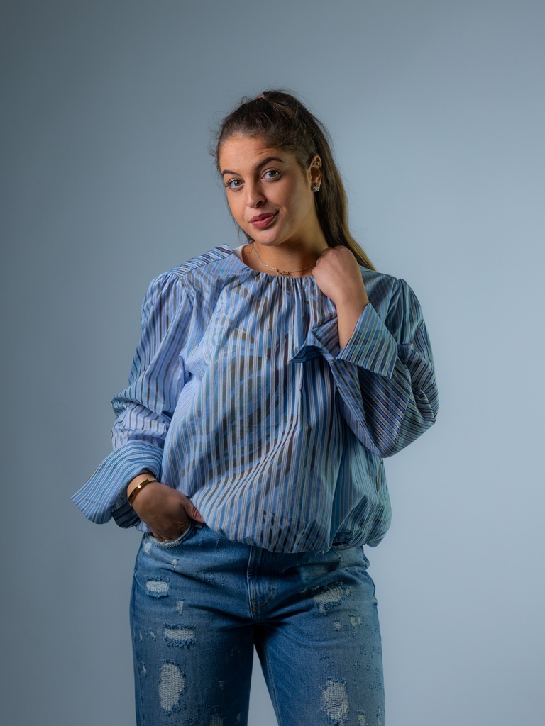 [12367_GS-46] Bluse, gestreift
