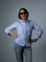 Bluse, blau