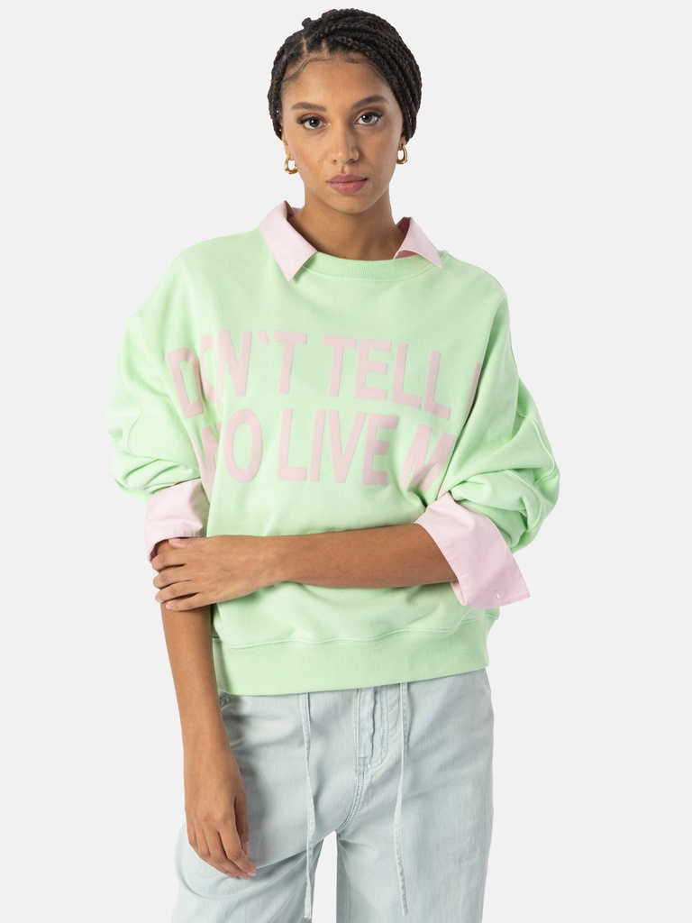 Sweatshirt, grün (Grün, S)