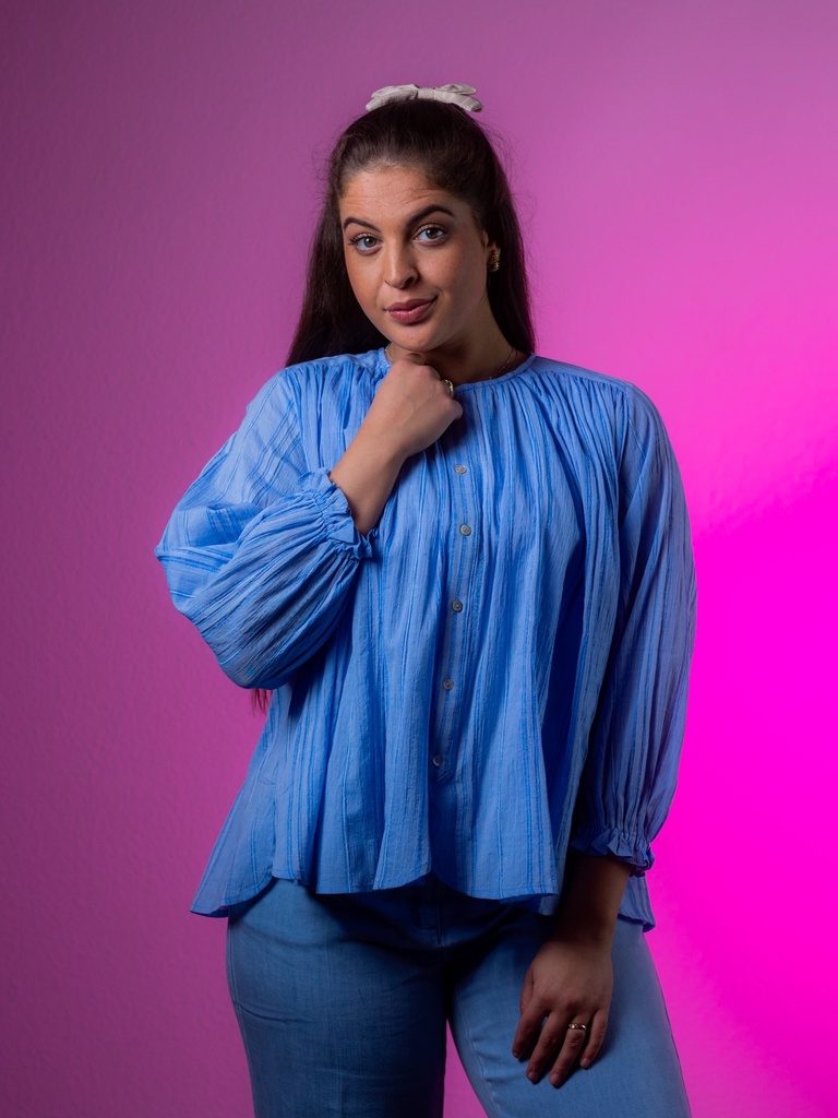 [Landon_BL-36] Bluse, blau (36)