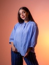 Bluse, gestreift
