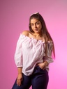 Bluse, rosa