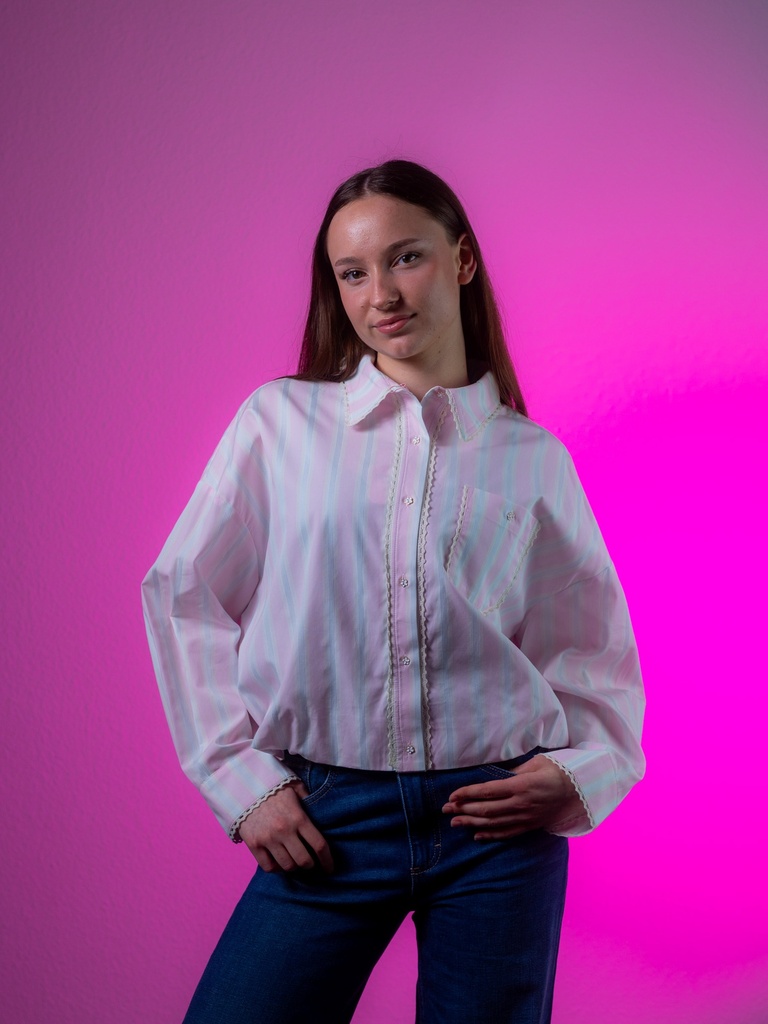 [26501_GS-34] Bluse, gestreift (34)