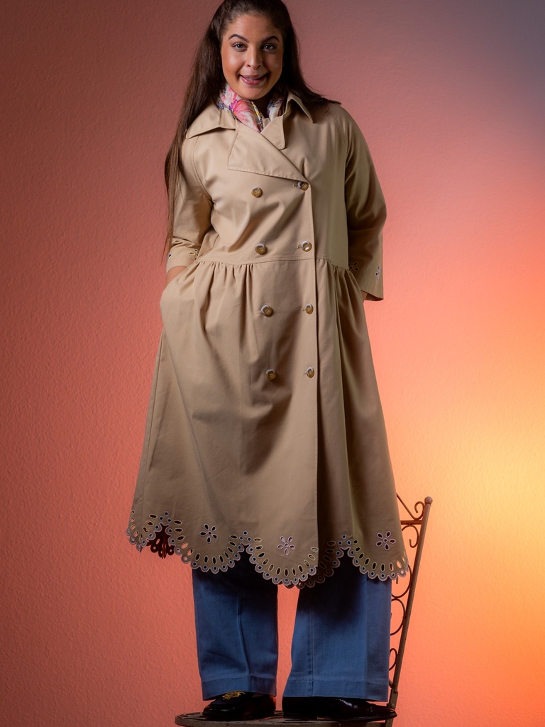 Mantel, beige (Weiss, 34)
