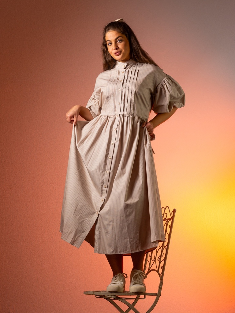 Kleid, beige (Beige, 36)