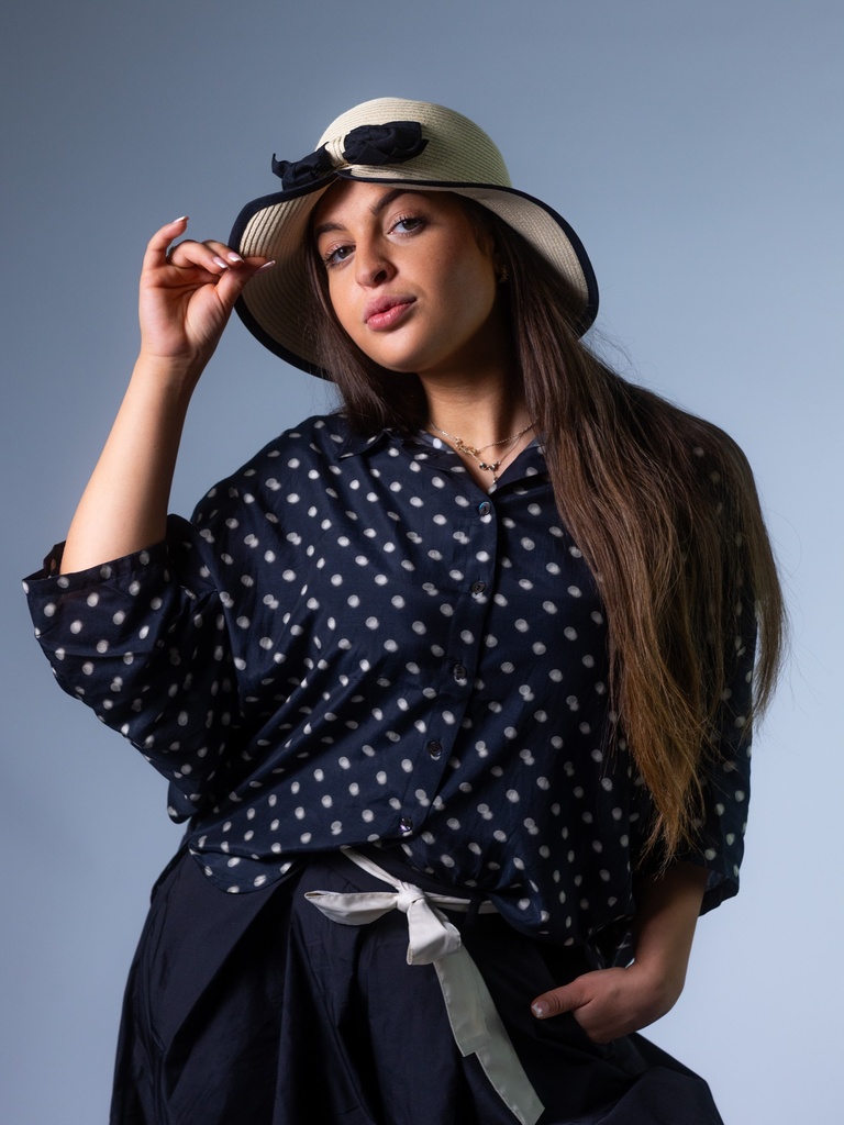 [12390S_PR-36] Bluse, Dots (36)
