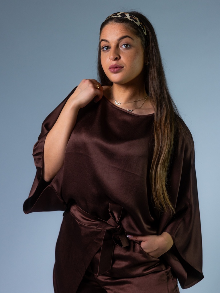 [3402_BN-32] Bluse, braun (34)