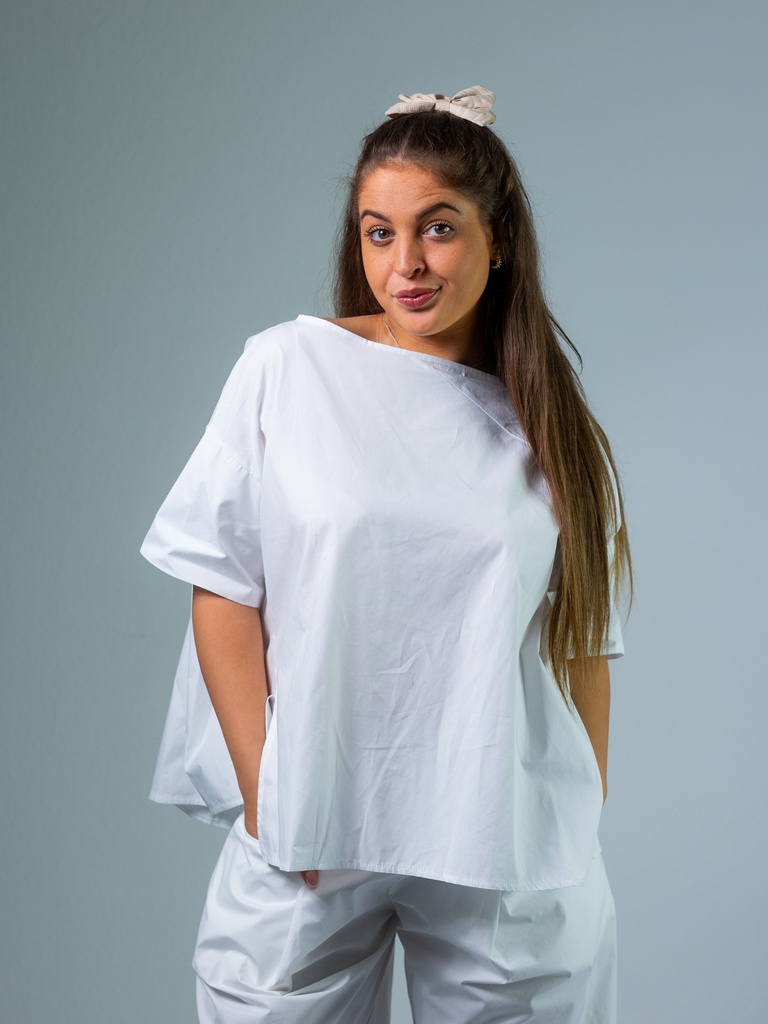 Bluse mit Faltenoptik