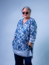 Tunika blau/weiß