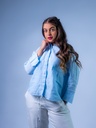Leinenbluse uni