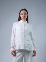 Leinenbluse mit Manschetten