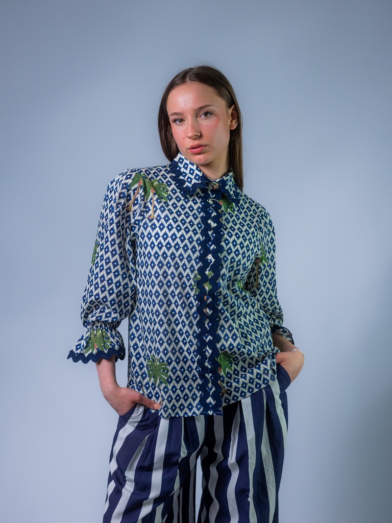 [33218_PR-36] Bluse mit Ikatprint (36)