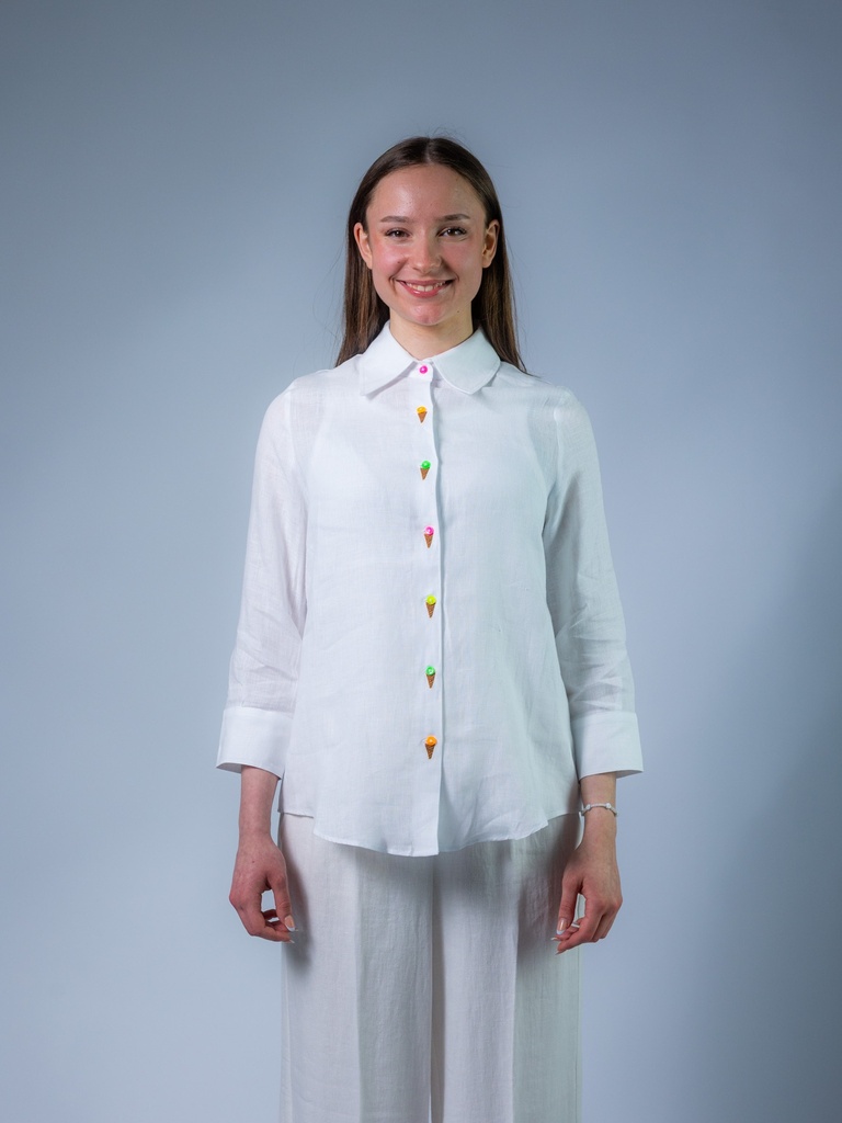 [33209_WS-34] Bluse mit Eistüten (34)