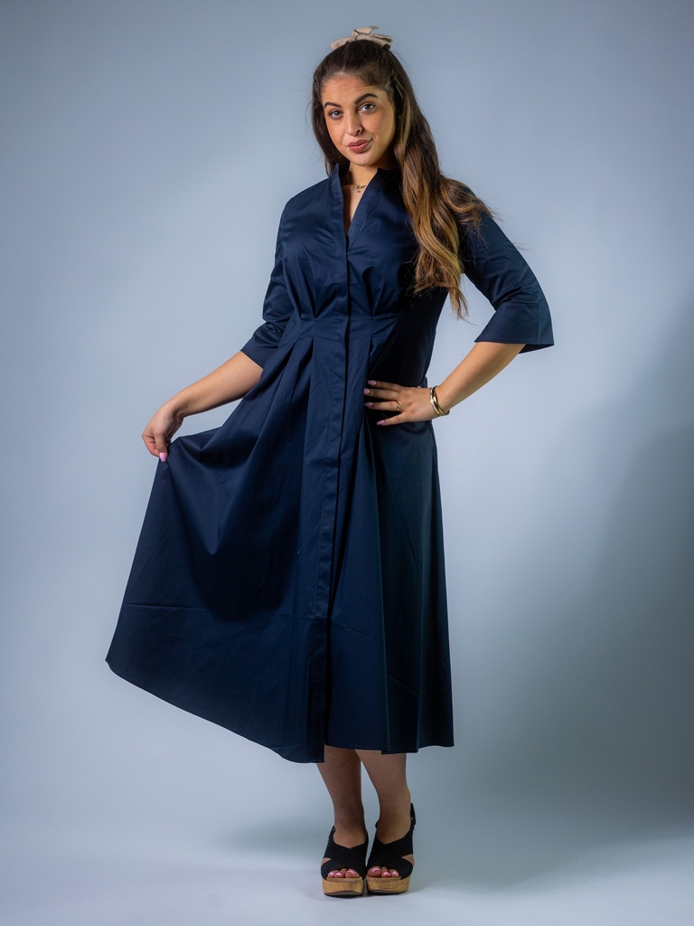 [3056_BL-36] Kleid navy (36)