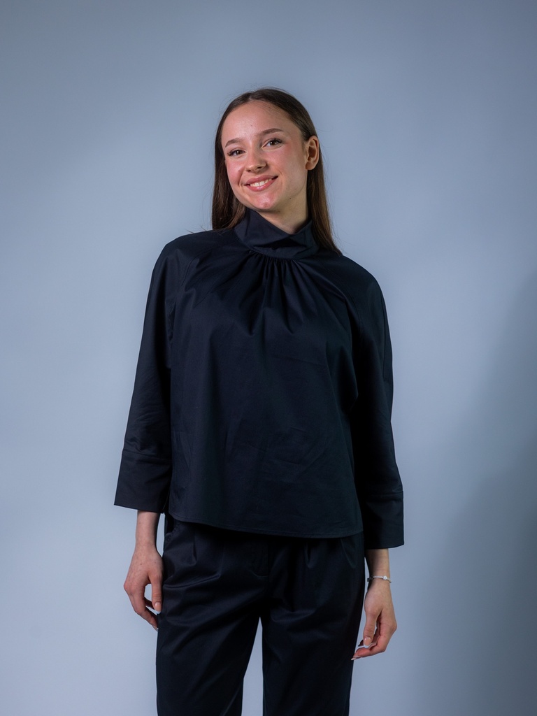 Bluse Stehkragen