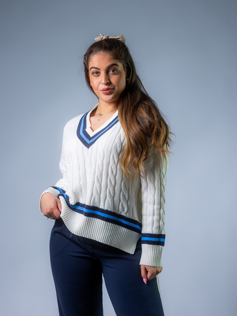 Collegepullover ecru