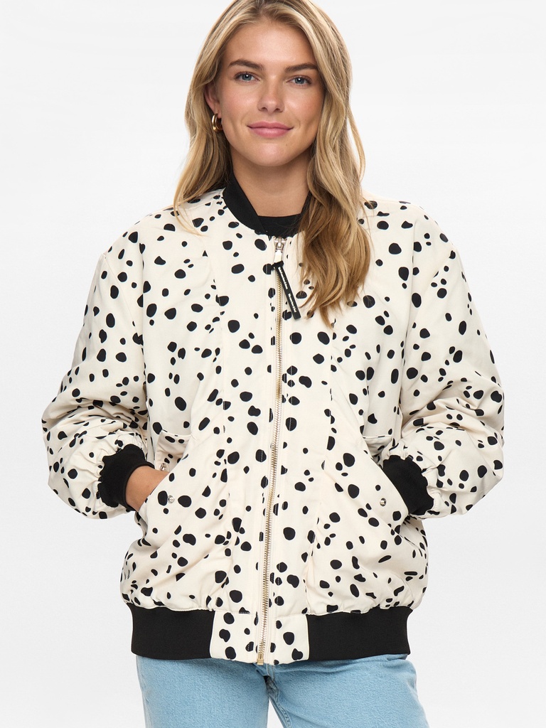 [NudalJ_PR-S] Blouson mit Tupfen (S)
