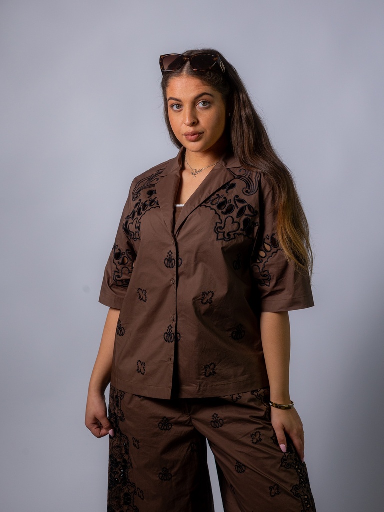 [DA5219_BN-36] Blusenjacke braun (36)