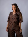 Blusenjacke braun
