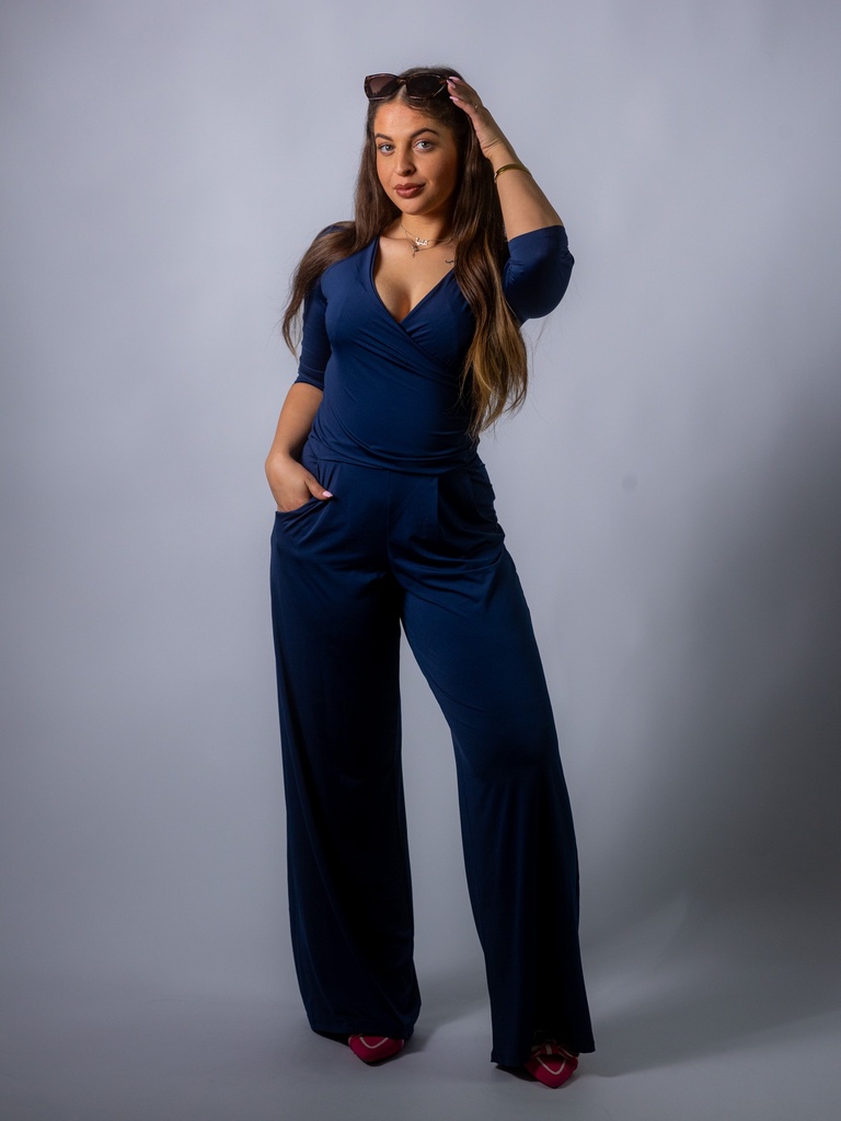 [10051V_BL-S] Jumpsuit navy (S)