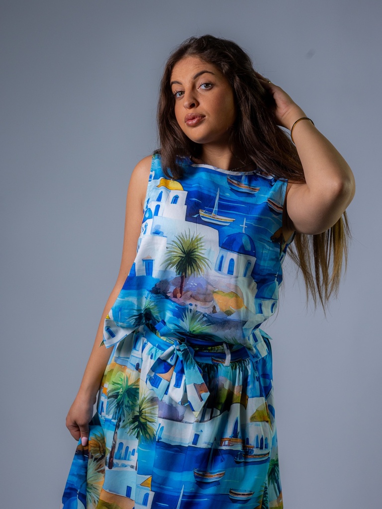 Top mit Riviera Print
