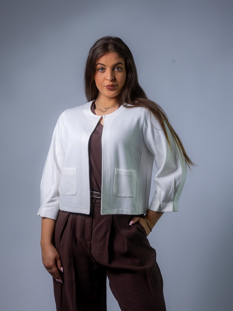 [50015_EC-36] Jersey Blazer ecru (36)