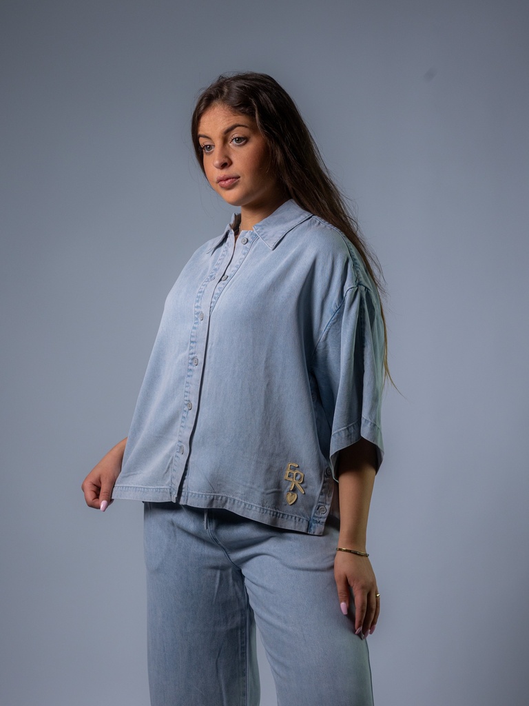 [Halline_DE-S] Jeansjackenhemd (S)