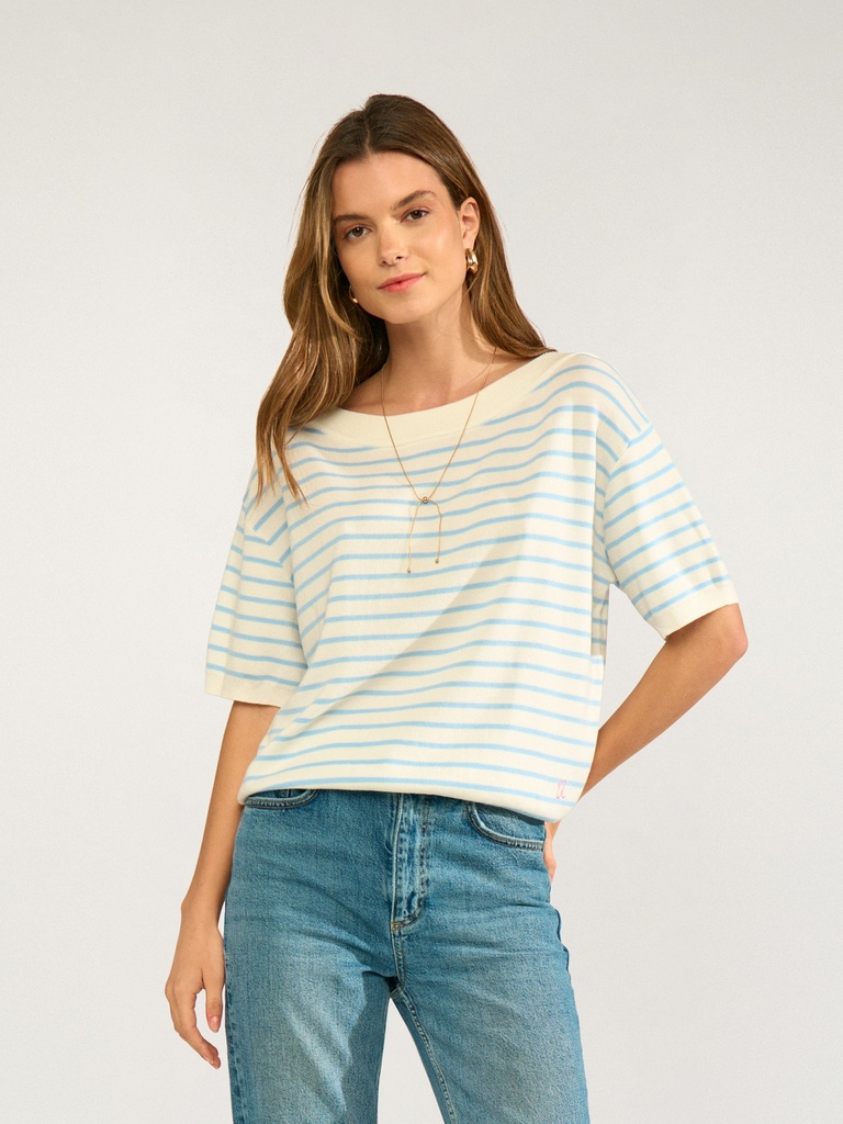 Ringelpullover halbarm
