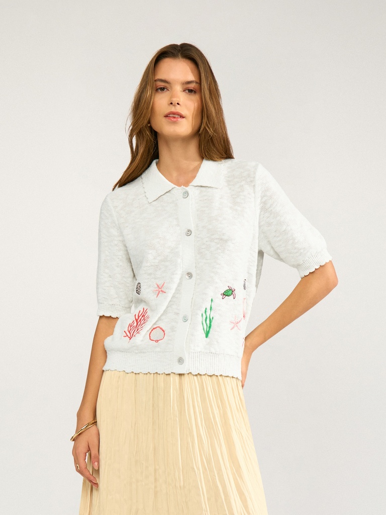 [706782_WS-S] Polo-Cardigan (S)