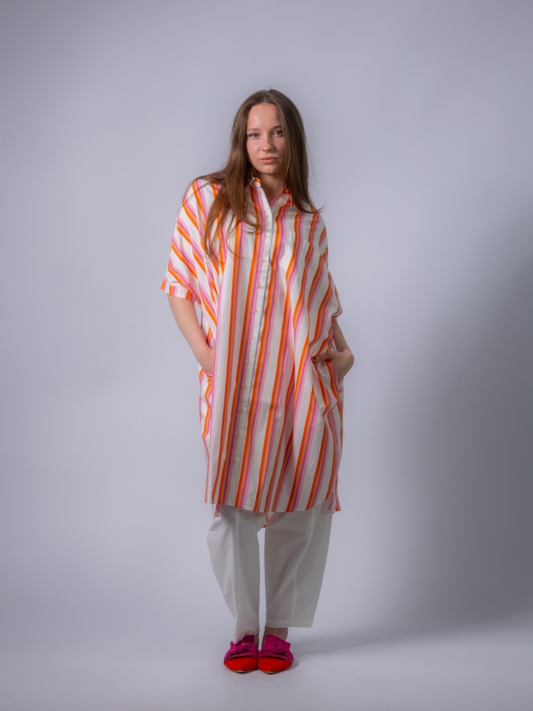 Hemdbusen-Kleid mit Kragen